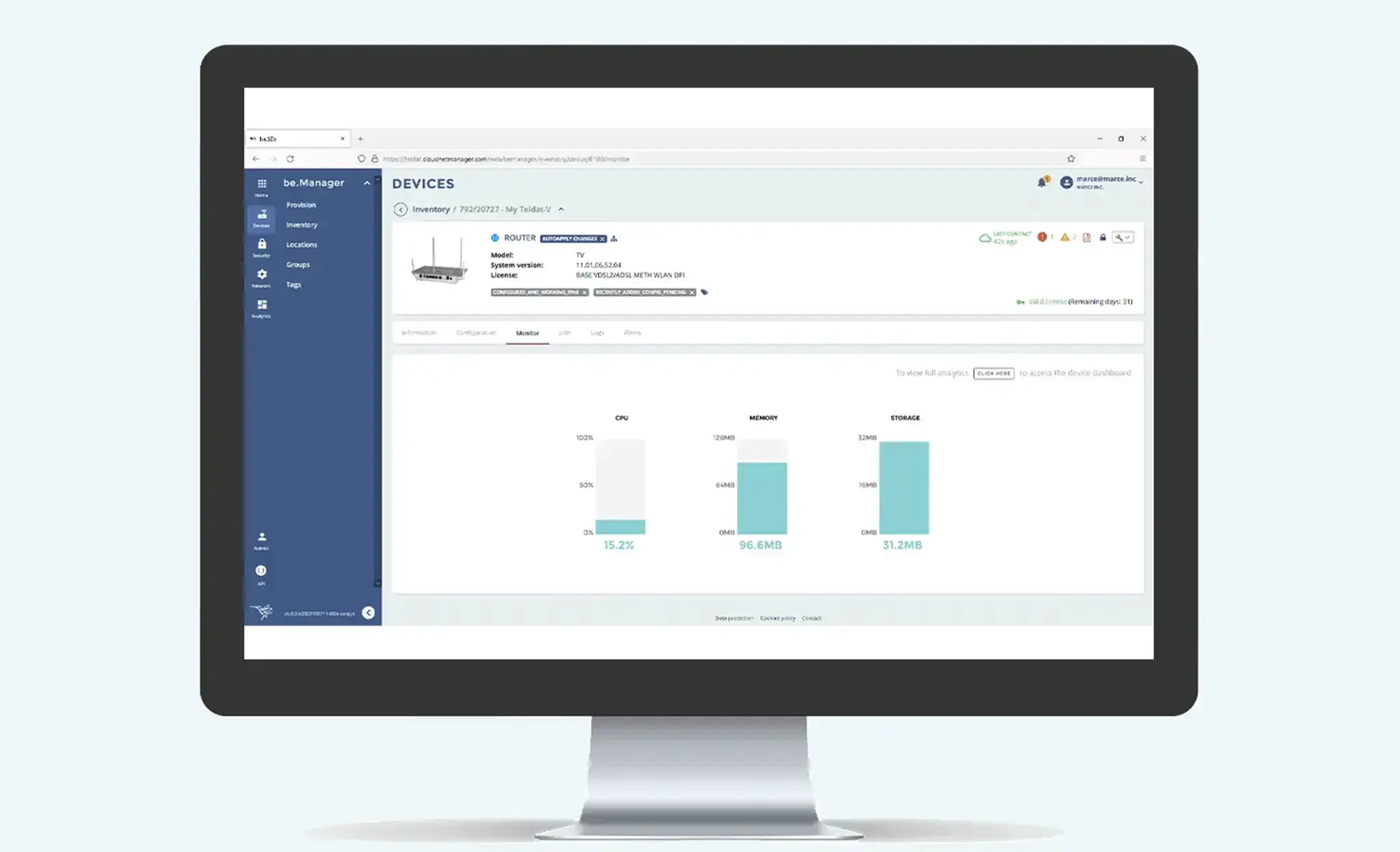 SD-WAN base Suite Monitor de Consola